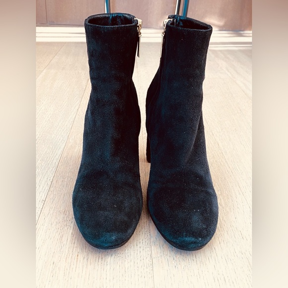 Saint Laurent Lou Black Suede Ankle Boots (70 mm heel) - size 39 - Picture 4 of 11